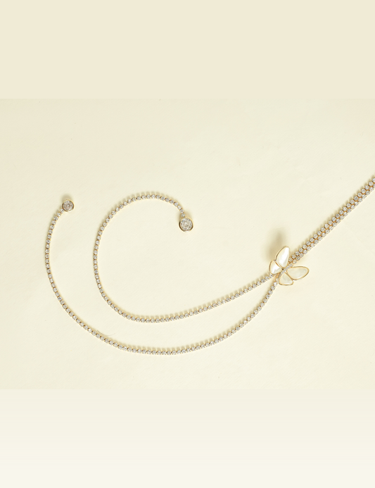 Butterfly Pearl Necklace