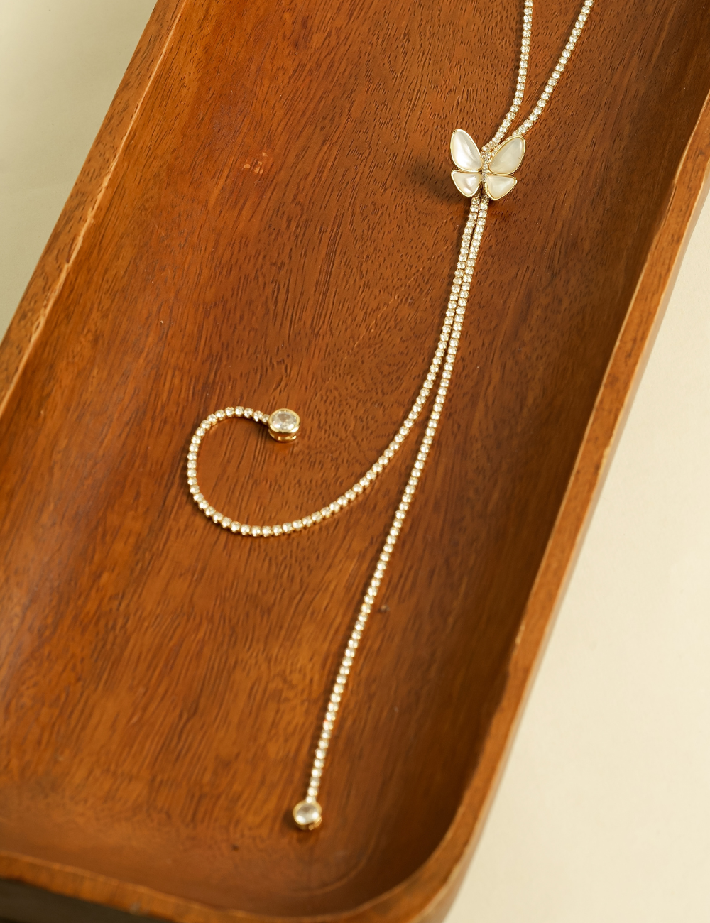 Butterfly Pearl Necklace