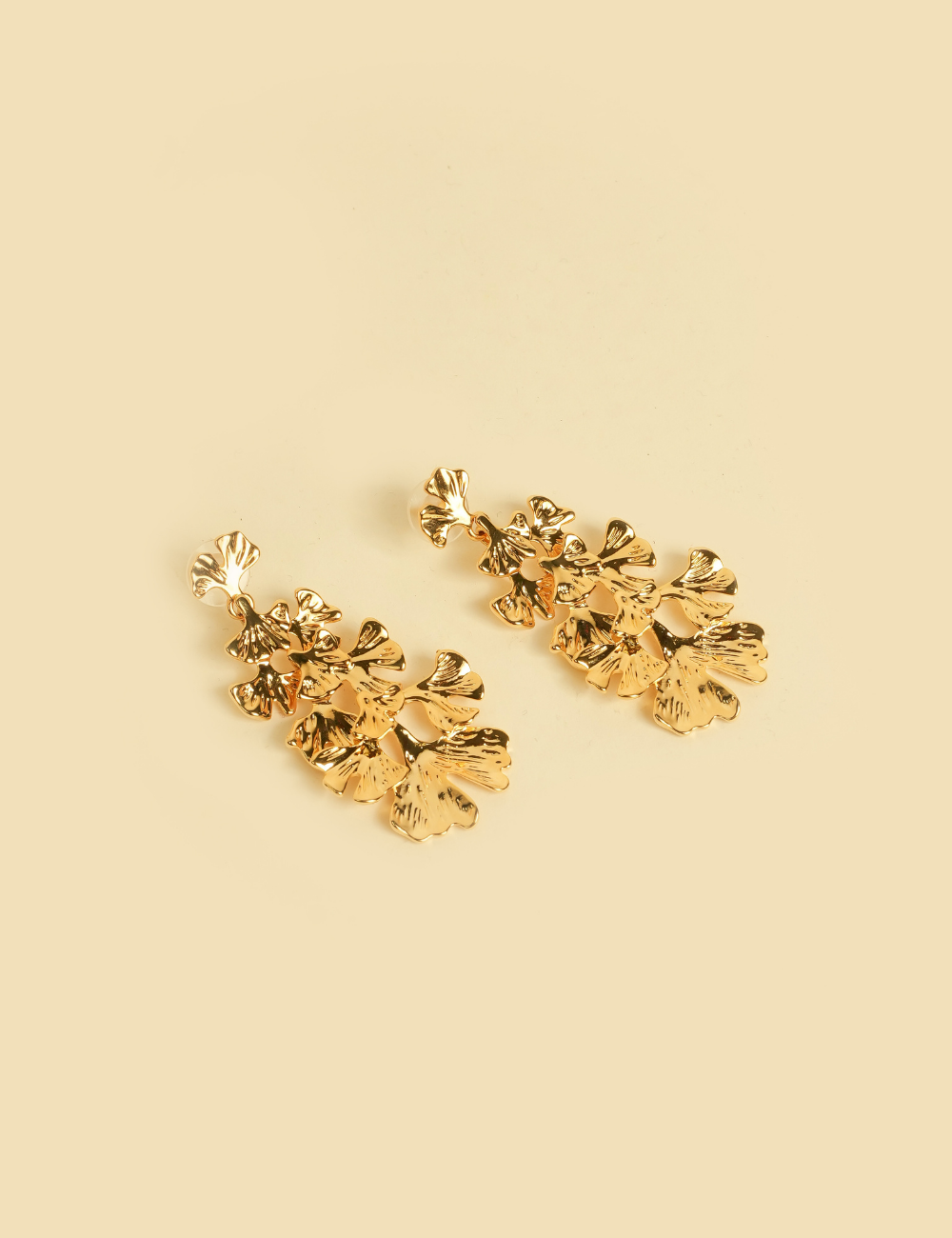 Golden Leaves Dangle Earrings