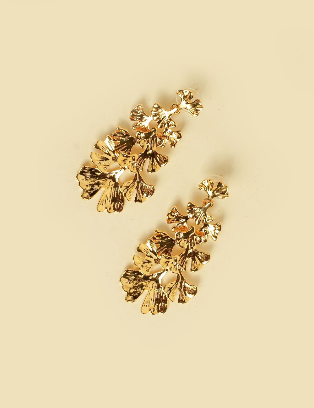 Golden Leaves Dangle Earrings