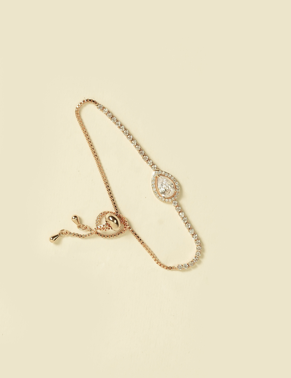 Solitaire Drop Bracelet