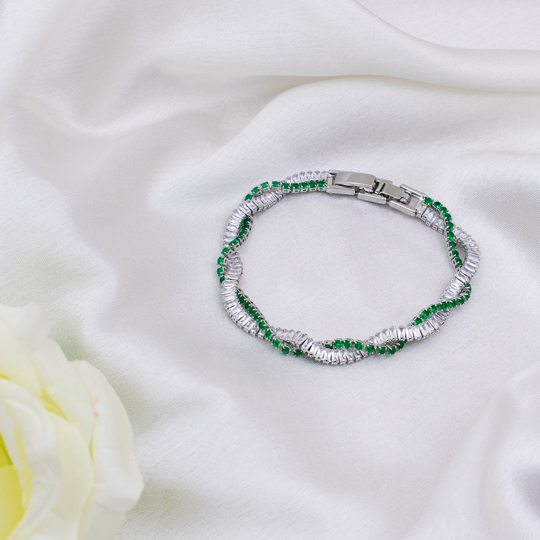 The Double-Layered Emerald Fusion Bracelet