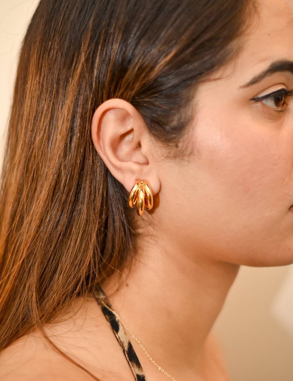 Classic Layered Gold Studs