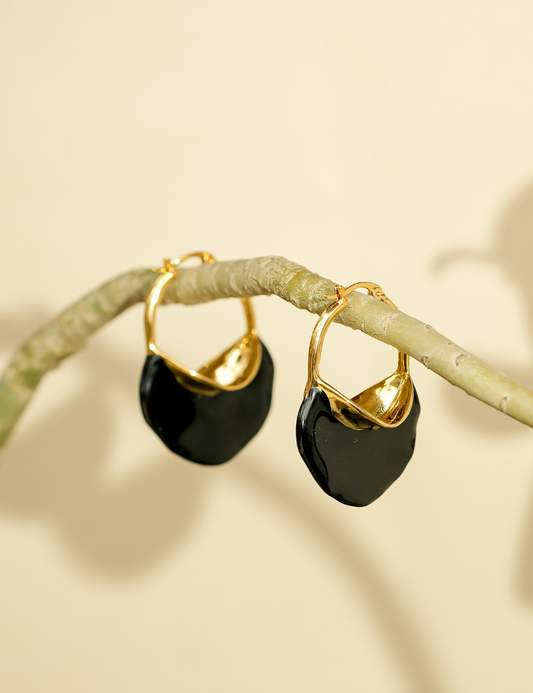 Midnight Handbag Dangler Earrings